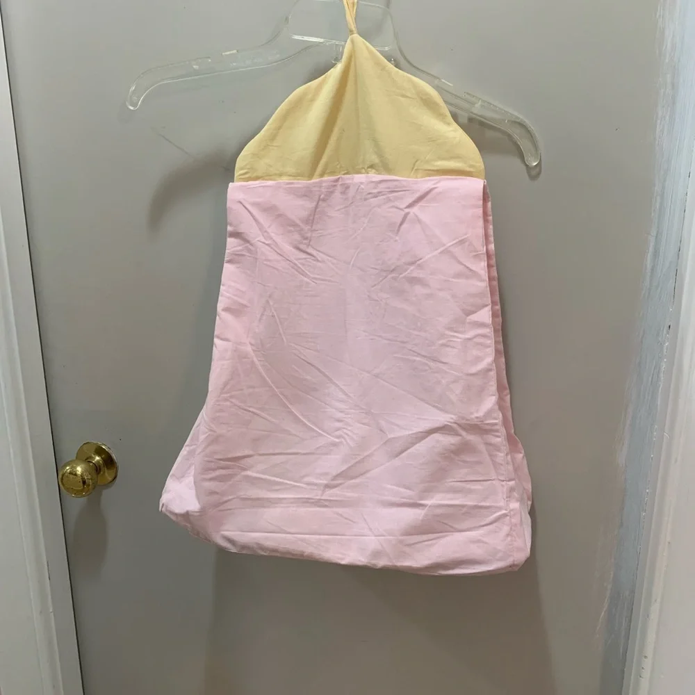 Pink butterfly design baby diaper stacker